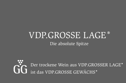 Beschreibung des Weines. Der rockene Wein aus VDP. Grosser Lage ist das VDP. Grosse Gewaechs